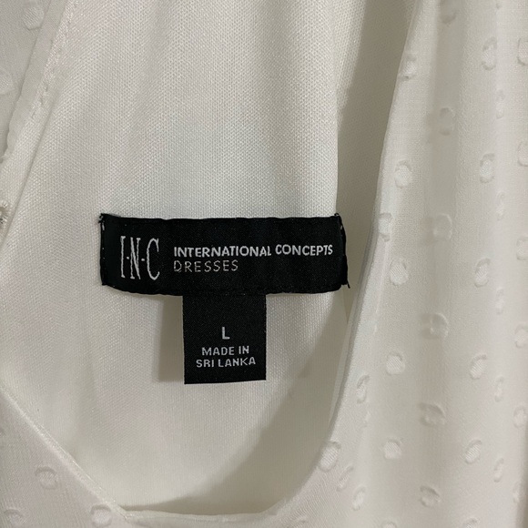 NWT INC International Concepts tie back dotted dress - Picture 6 of 7